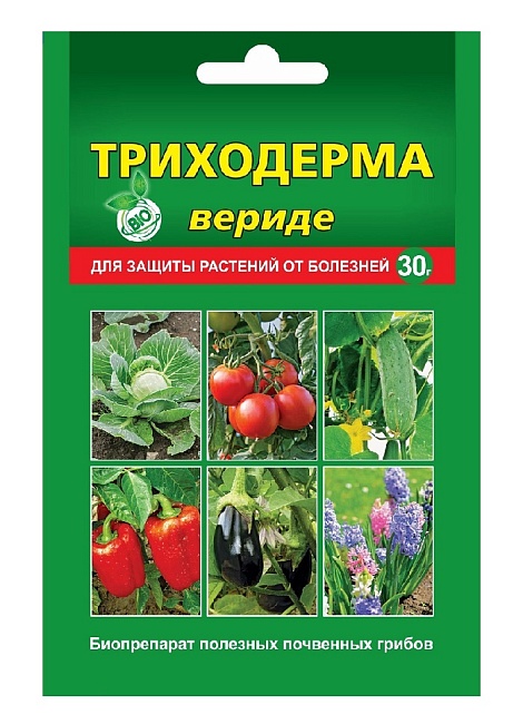 Триходерма вериде, защита растений от болезней